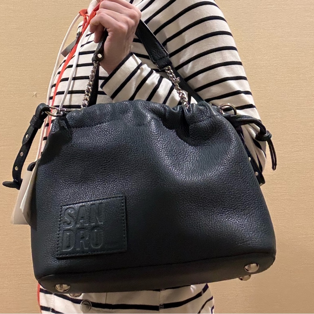 Sandro Turquoise Leather Women's Bag - Picture 5 of 5